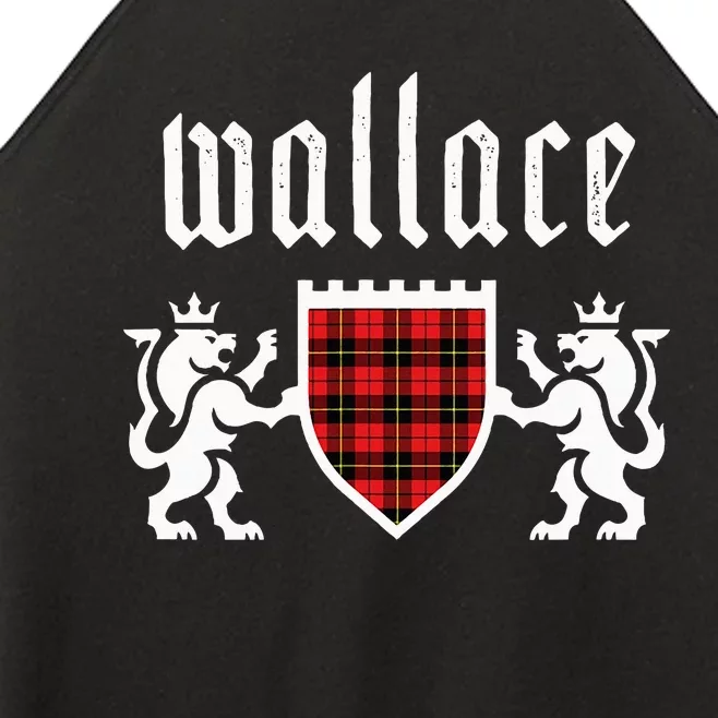 Clan Wallace Tartan Scottish Plaid Wallace Family Women’s Perfect Tri Rocker Tank