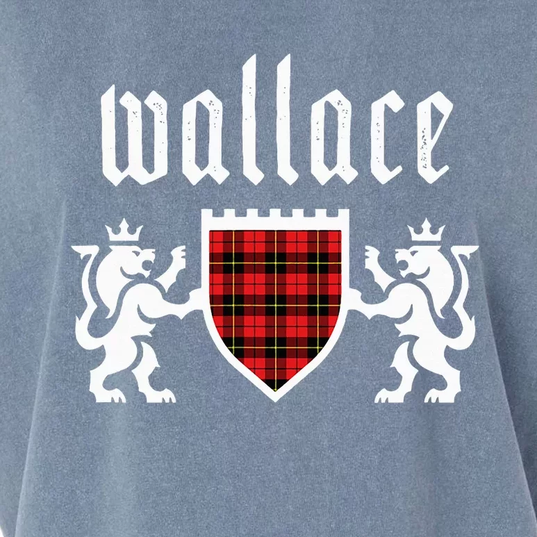 Clan Wallace Tartan Scottish Plaid Wallace Family Garment-Dyed Women's Muscle Tee