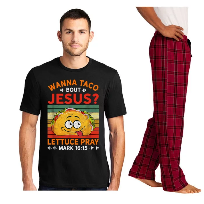 Cute Wanna Taco Bout Jesus Christian Mexican Pajama Set