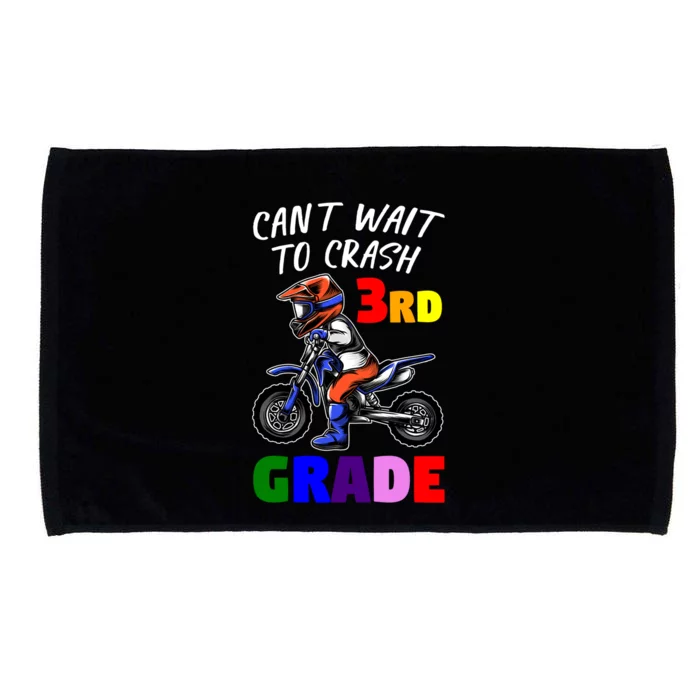 Cant Wait To Crash 3Rd Grade Graduate Great Gift Microfiber Hand Towel