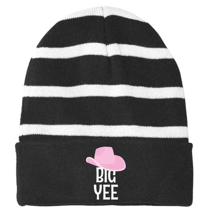 Country Western Theme Sorority Reveal Big Yee Cowgirl Hat Striped Beanie with Solid Band