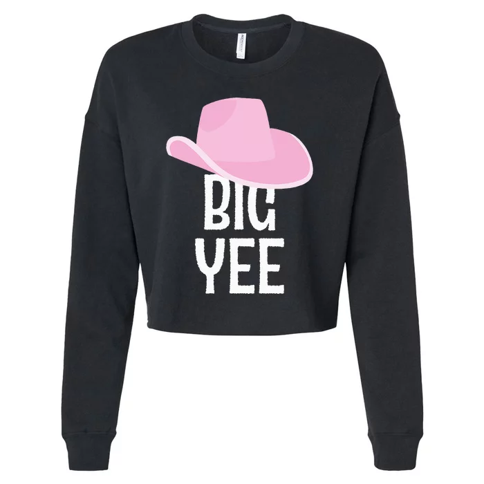 Country Western Theme Sorority Reveal Big Yee Cowgirl Hat Cropped Pullover Crew