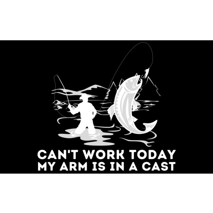 CanT Work Today My Arm Is In A Cast Fly Fishing Fisherman Bumper Sticker