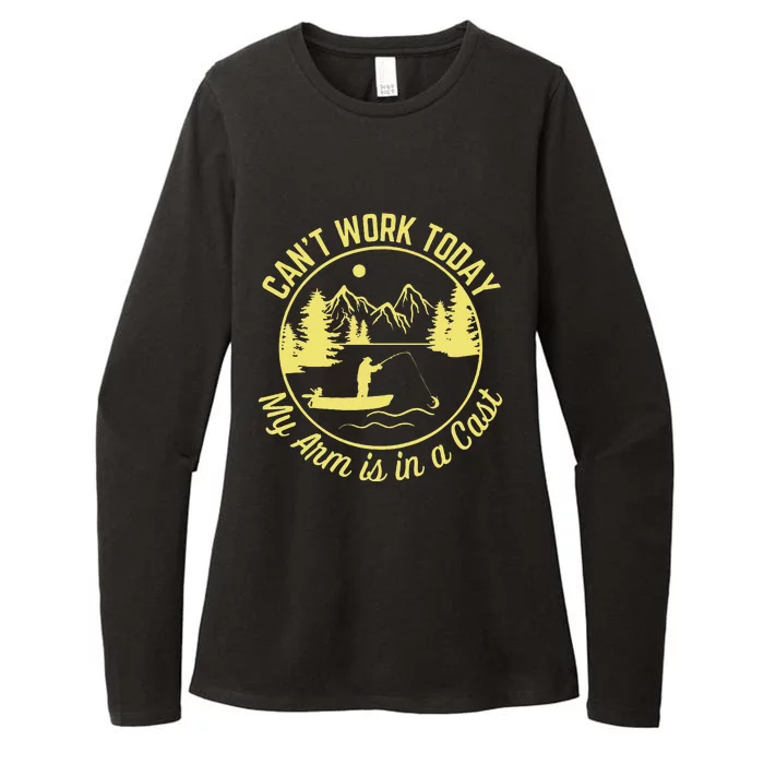 CanT Work Today My Arm Is In A Cast Funny Fishing Womens CVC Long Sleeve Shirt