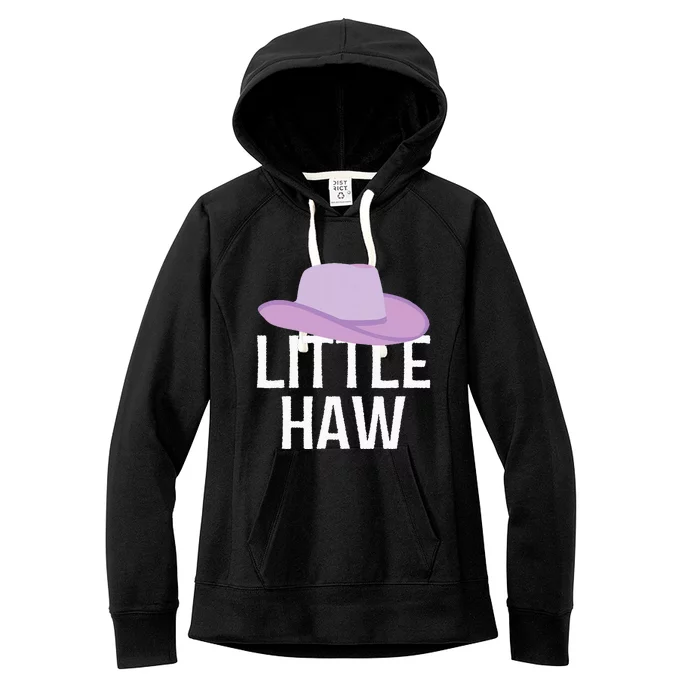 Country Western Theme Sorority Reveal Little Haw Cowgirl Hat Women's Fleece Hoodie