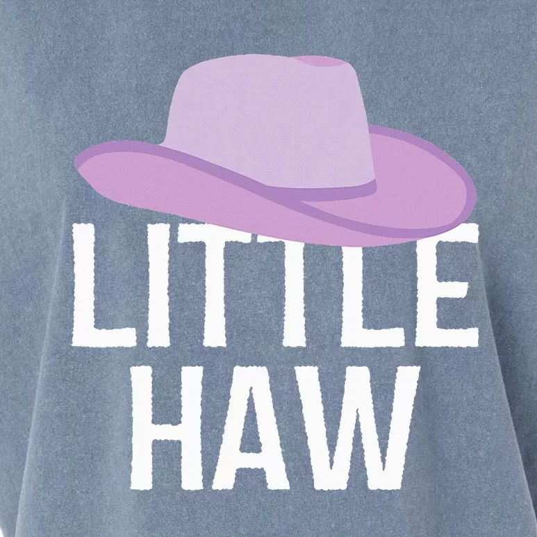 Country Western Theme Sorority Reveal Little Haw Cowgirl Hat Garment-Dyed Women's Muscle Tee