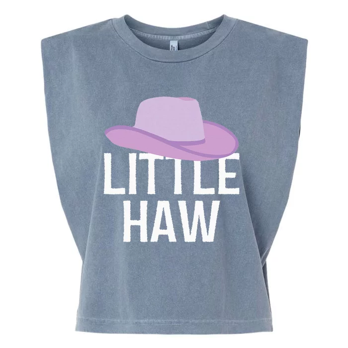 Country Western Theme Sorority Reveal Little Haw Cowgirl Hat Garment-Dyed Women's Muscle Tee