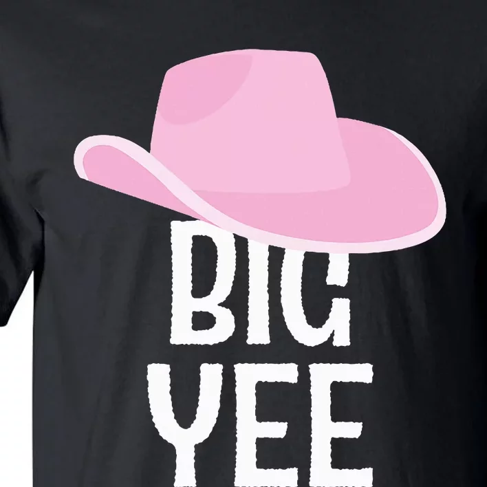 Country Western Theme Reveal Big Yee Cowgirl Hat Tall T-Shirt