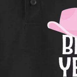 Country Western Theme Reveal Big Yee Cowgirl Hat Dry Zone Grid Performance Polo