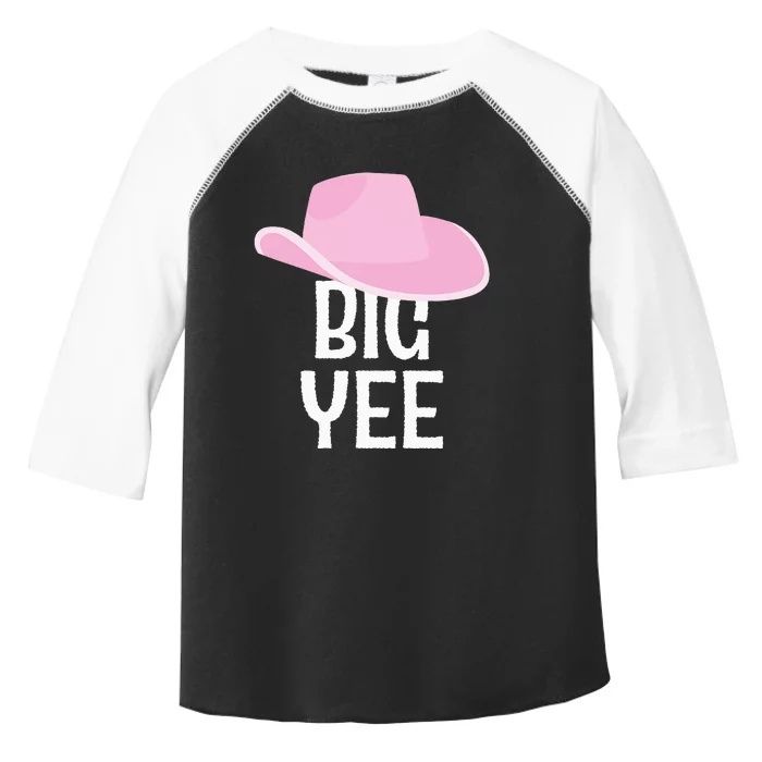 Country Western Theme Reveal Big Yee Cowgirl Hat Toddler Fine Jersey T-Shirt