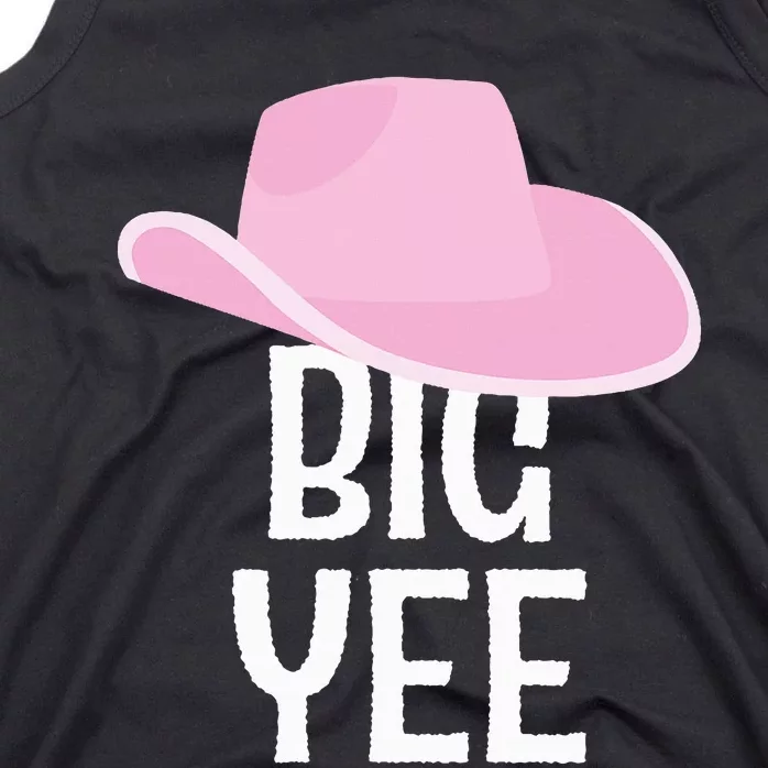 Country Western Theme Reveal Big Yee Cowgirl Hat Tank Top