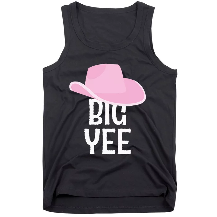 Country Western Theme Reveal Big Yee Cowgirl Hat Tank Top