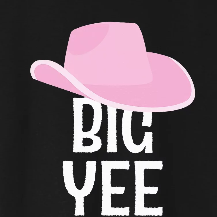 Country Western Theme Reveal Big Yee Cowgirl Hat Women's Crop Top Tee