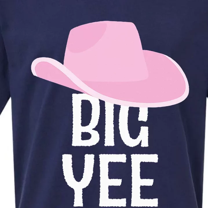 Country Western Theme Reveal Big Yee Cowgirl Hat Sueded Cloud Jersey T-Shirt