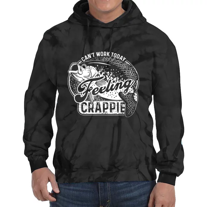 Can’T Work Today Feeling Crappie Tie Dye Hoodie