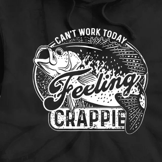 Can’T Work Today Feeling Crappie Tie Dye Hoodie