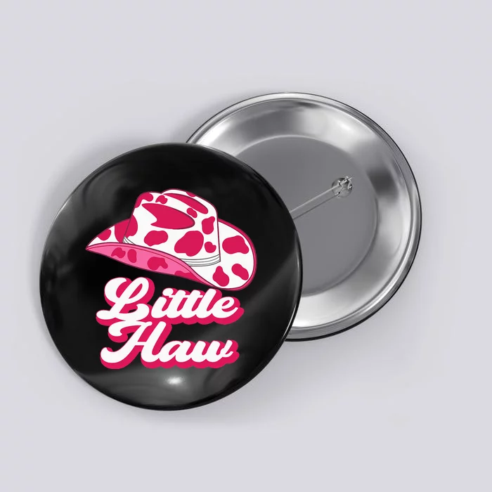 Country Western Theme Sorority Reveal Little Haw Cow Hat Button