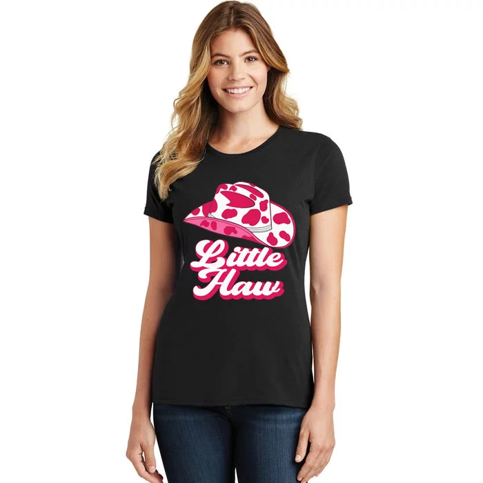 Country Western Theme Sorority Reveal Little Haw Cow Hat Women's T-Shirt