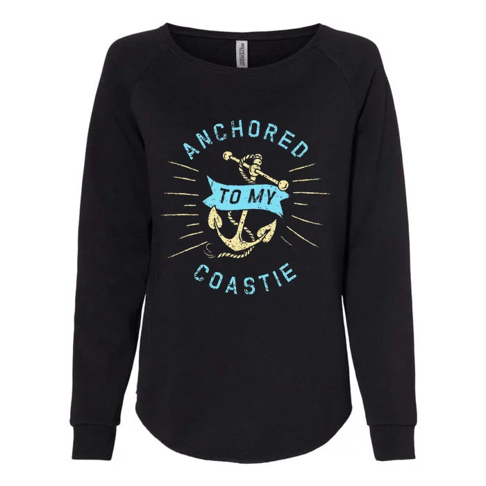 Coastie Wife Us Coast Guard Uscg Anchored To Womens California Wash Sweatshirt