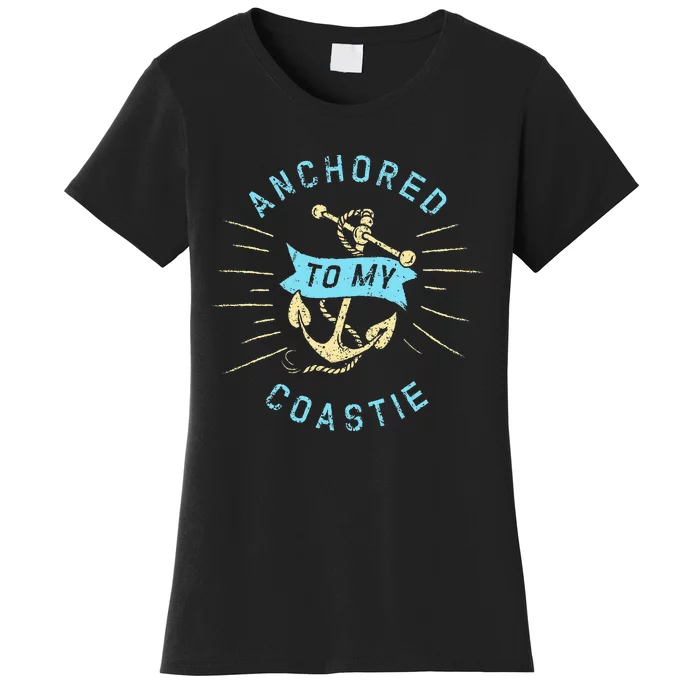 Coastie Wife Us Coast Guard Uscg Anchored To Women's T-Shirt