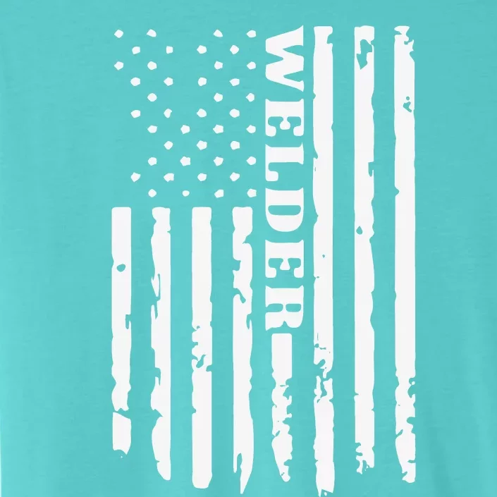 Cool Welding US Flag Art For Welder Welding ChromaSoft Performance T-Shirt