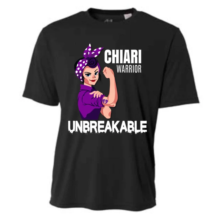 Chiari Warrior Unbreakable Awareness Cute Gift Cooling Performance Crew T-Shirt