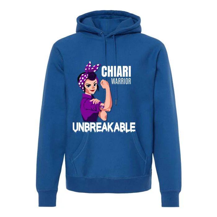 Chiari Warrior Unbreakable Awareness Cute Gift Premium Hoodie