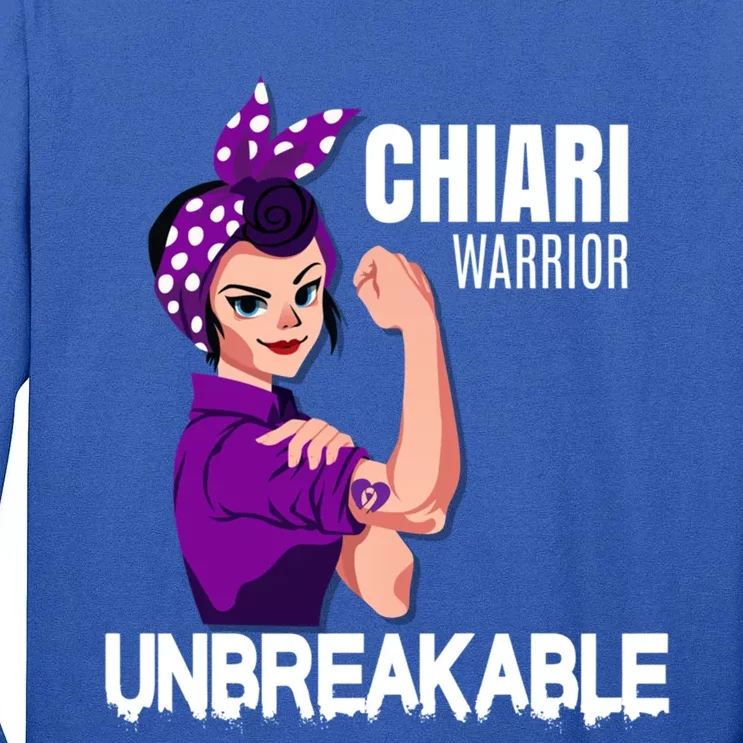 Chiari Warrior Unbreakable Awareness Cute Gift Tall Long Sleeve T-Shirt