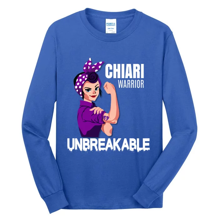 Chiari Warrior Unbreakable Awareness Cute Gift Tall Long Sleeve T-Shirt