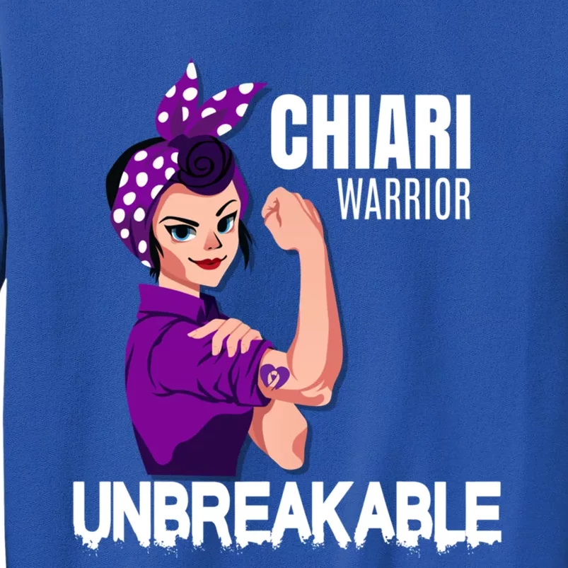 Chiari Warrior Unbreakable Awareness Cute Gift Tall Sweatshirt