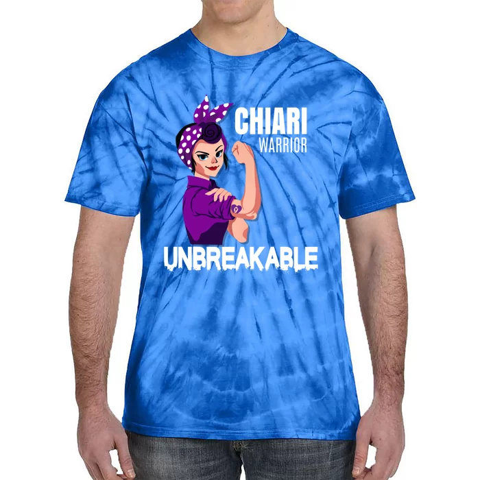 Chiari Warrior Unbreakable Awareness Cute Gift Tie-Dye T-Shirt