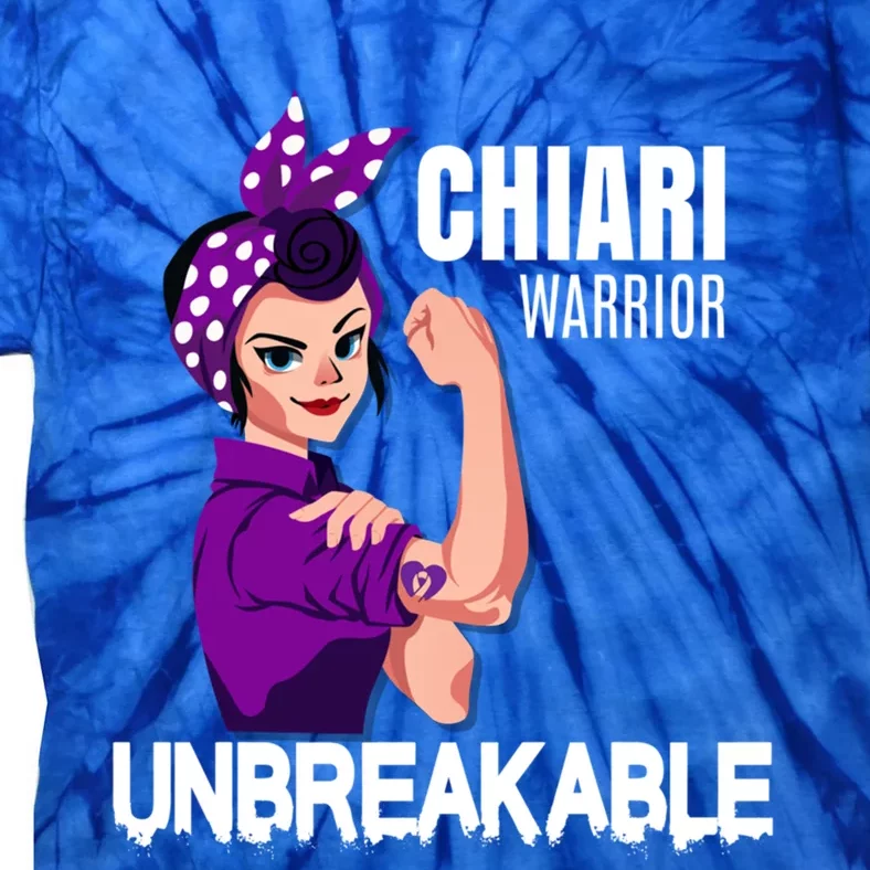 Chiari Warrior Unbreakable Awareness Cute Gift Tie-Dye T-Shirt