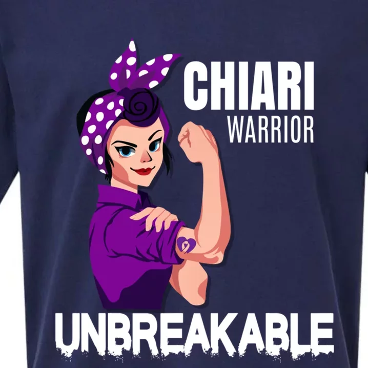 Chiari Warrior Unbreakable Awareness Cute Gift Sueded Cloud Jersey T-Shirt