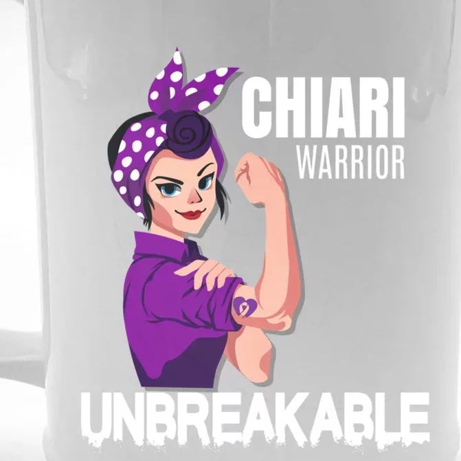 Chiari Warrior Unbreakable Awareness Cute Gift Front & Back Beer Stein