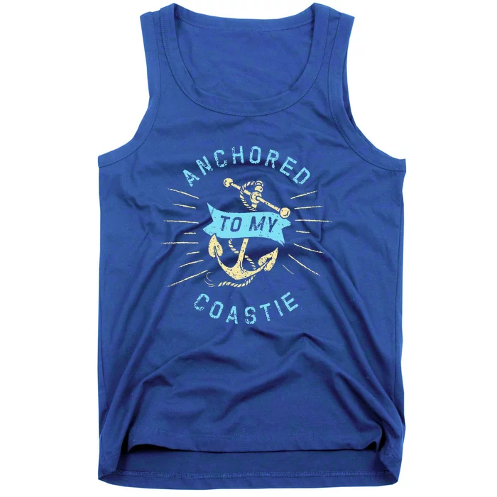 Coastie Wife Us Coast Guard Uscg Anchored To Tank Top