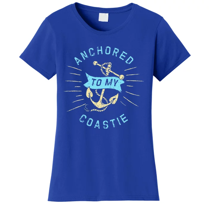 Coastie Wife Us Coast Guard Uscg Anchored To Women's T-Shirt