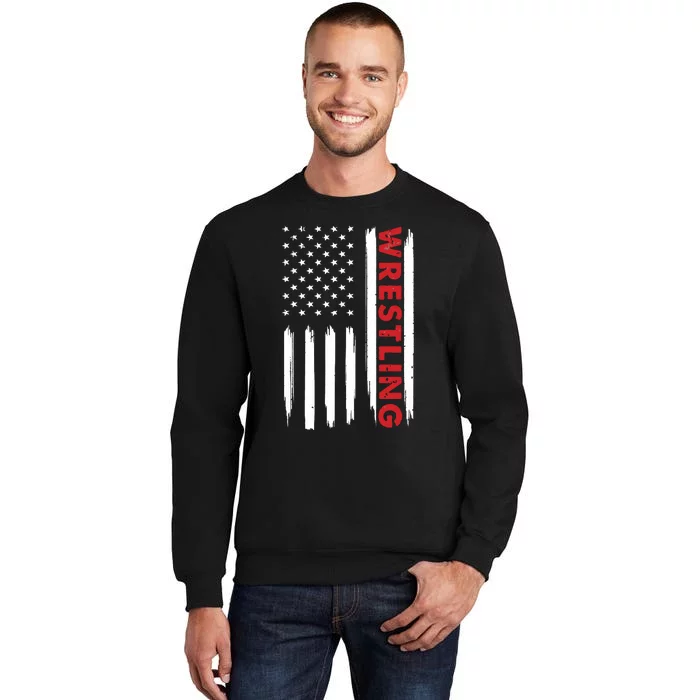 Cool Wrestling USA Design For Wrestling Coach Sweatshirt