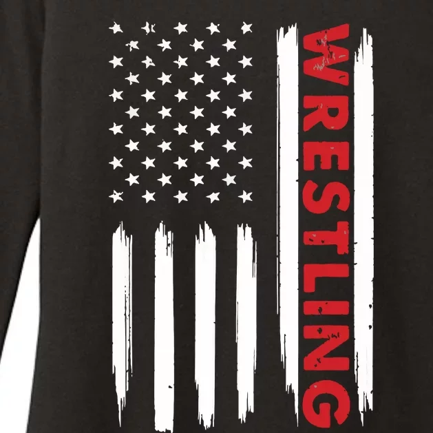 Cool Wrestling USA Design For Wrestling Coach Womens CVC Long Sleeve Shirt