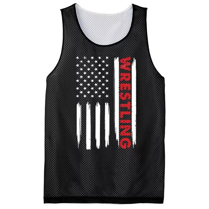 Cool Wrestling USA Design For Wrestling Coach Mesh Reversible Basketball Jersey Tank