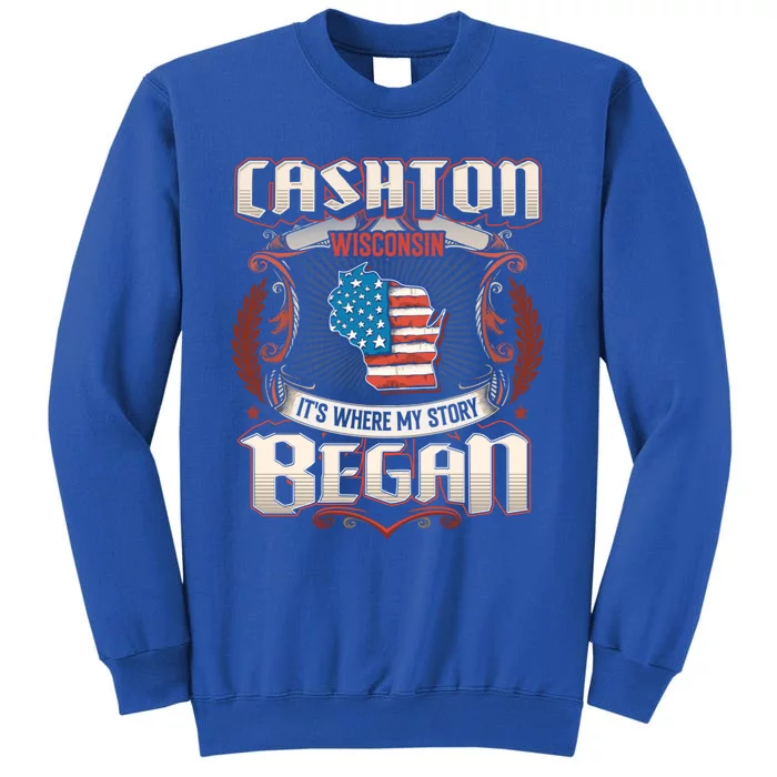 Cashton Wisconsin Usa Flag Independence Day Gift Sweatshirt