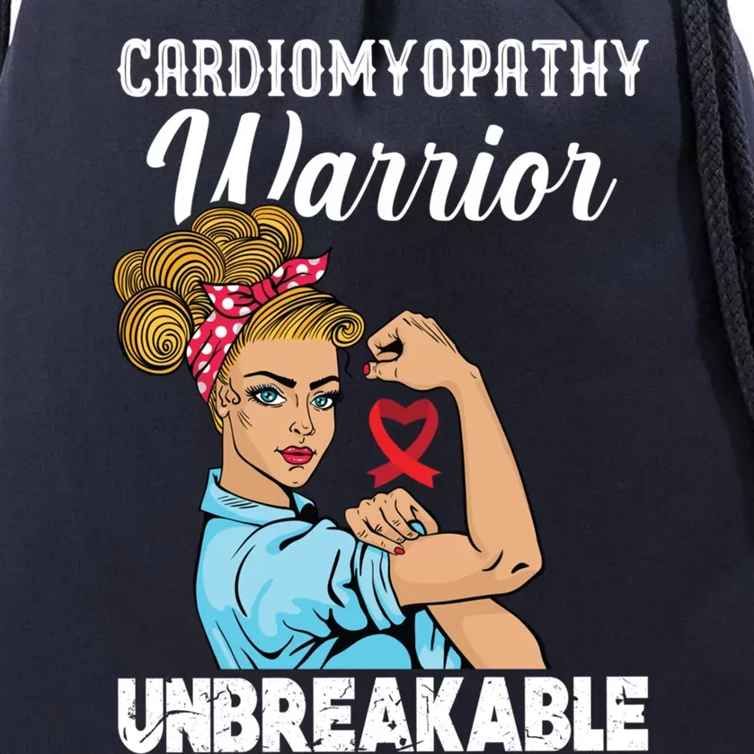 Cardiomyopathy Warrior Unbreakable Gift Drawstring Bag