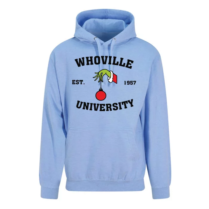 Christmas Whoville University Est 1957 Unisex Surf Hoodie