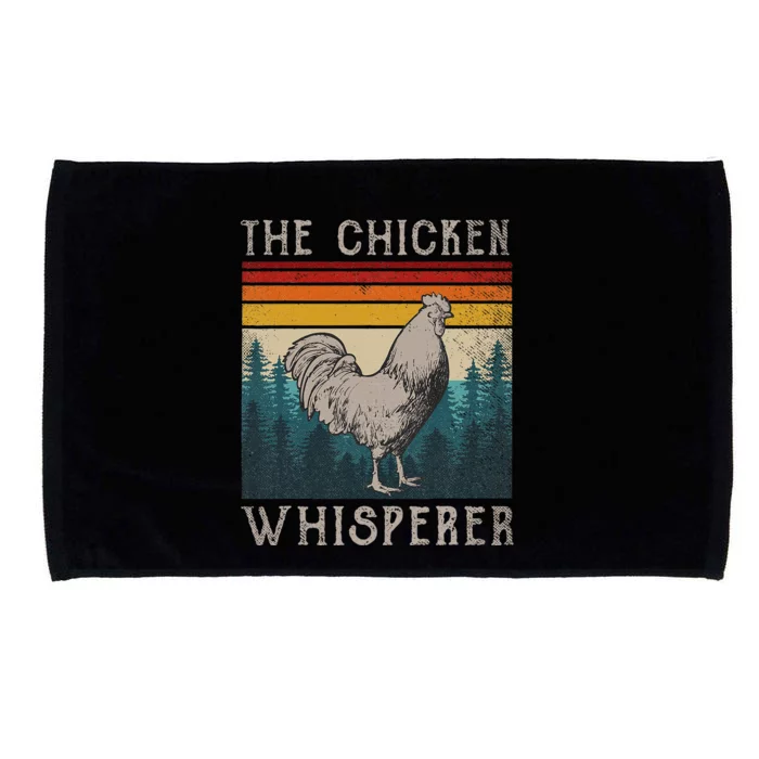 Chicken Whisperer Vintage Retro Chicken Farmer Microfiber Hand Towel