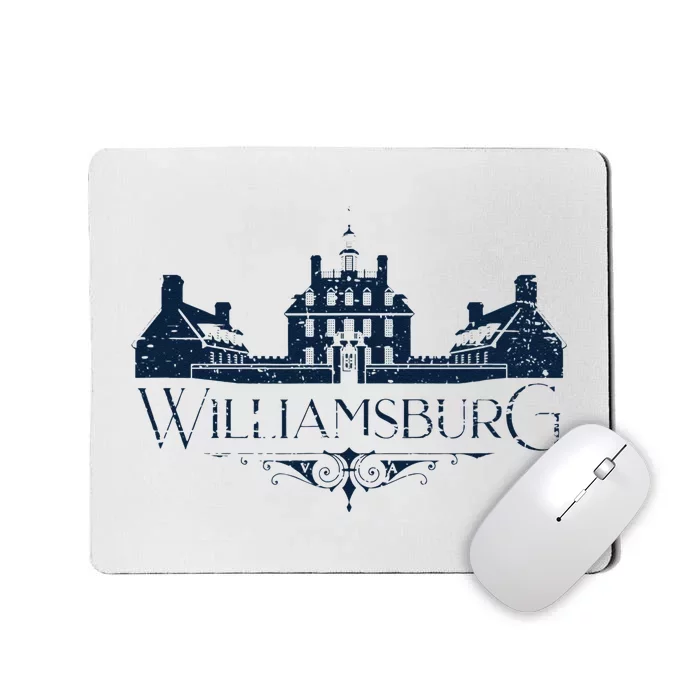 Colonial Williamsburg Virginia Vintage Distressed Style Mousepad