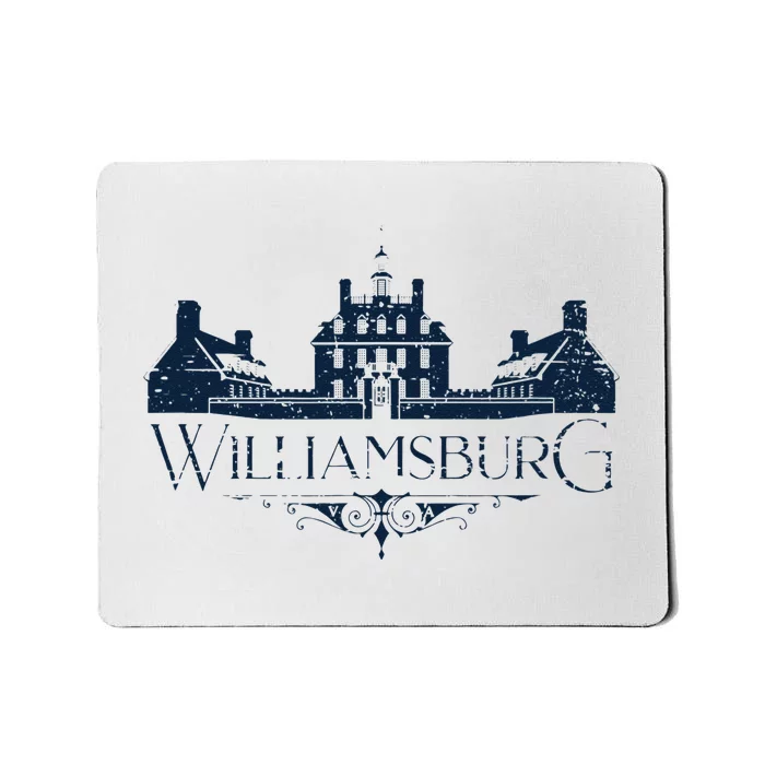 Colonial Williamsburg Virginia Vintage Distressed Style Mousepad