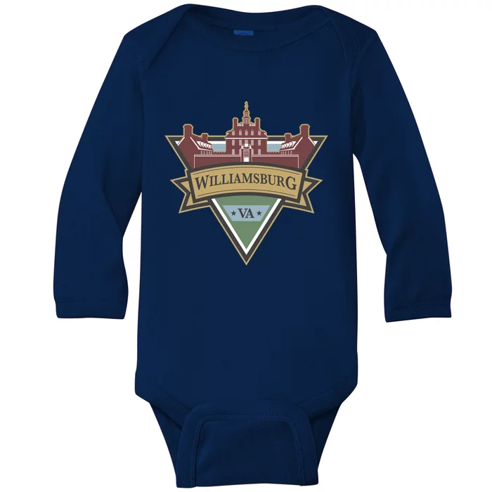 Colonial Williamsburg Va 1632 Cute Gift Baby Long Sleeve Bodysuit