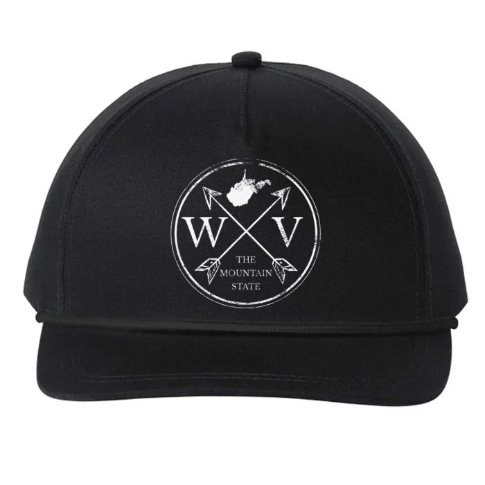 Cute West Virginia WV The Mountain State Snapback Five-Panel Rope Hat