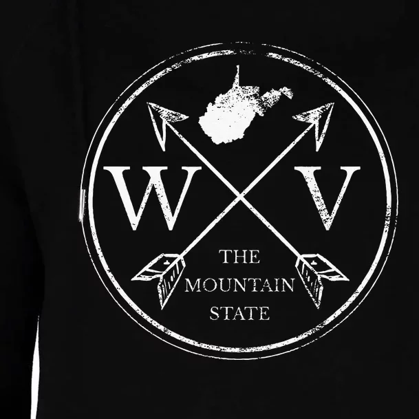 Cute West Virginia WV The Mountain State Womens Funnel Neck Pullover Hood