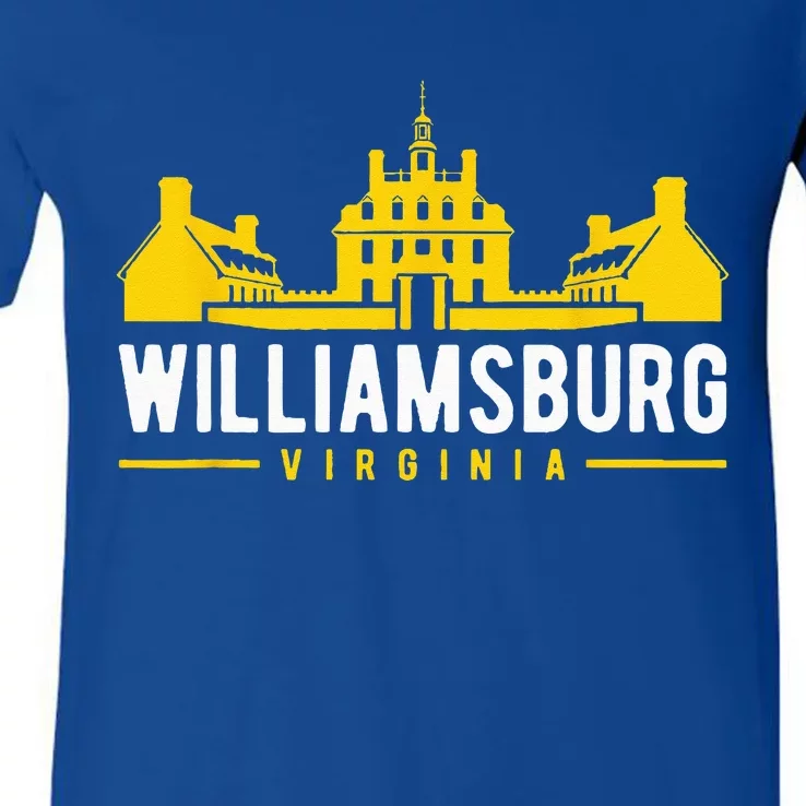 Colonial Williamsburg Virginia Design V-Neck T-Shirt