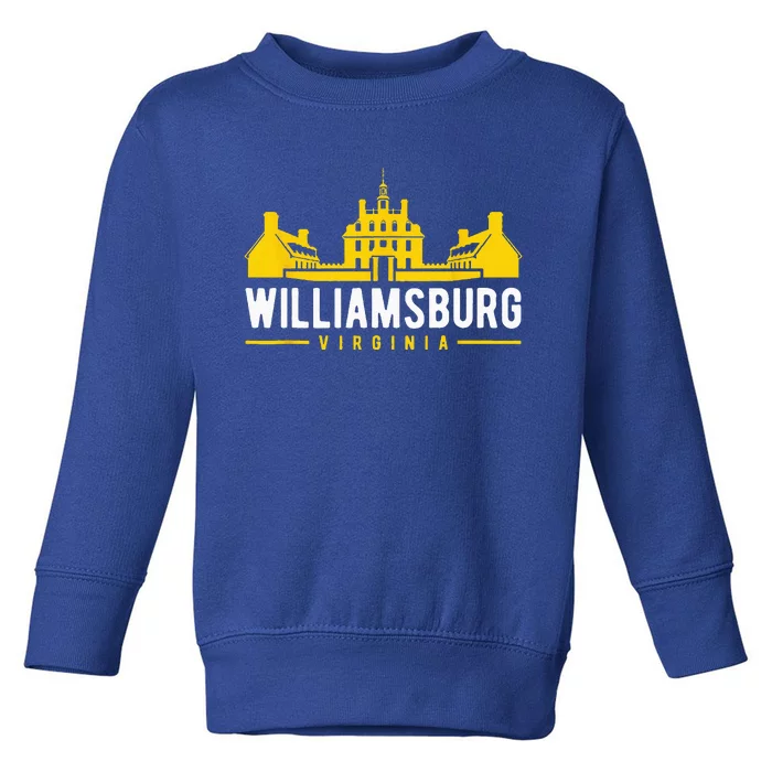 Colonial Williamsburg Virginia Design Toddler Sweatshirt